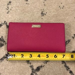 Hot pink kate spade wallet